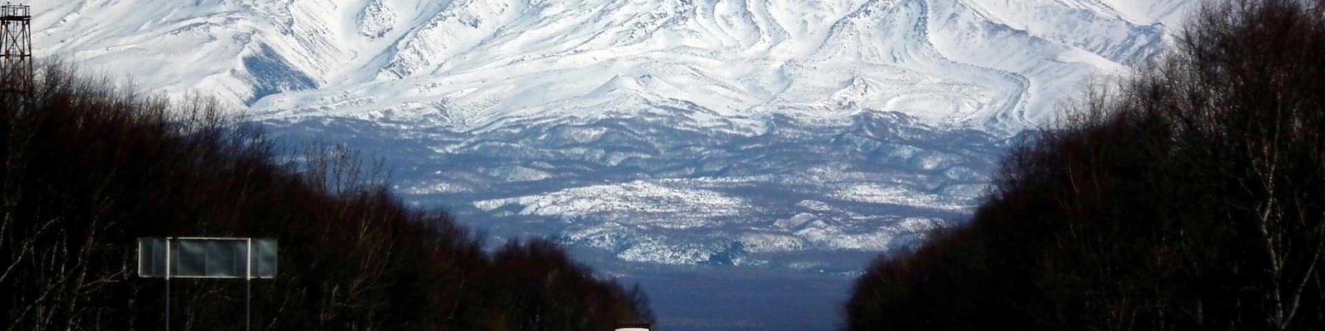 The road from the airport to town, #Kamchatka