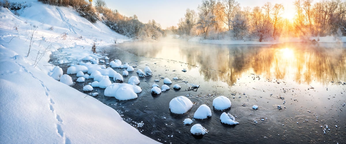 Зима в Подмосковье Winter in the suburbs