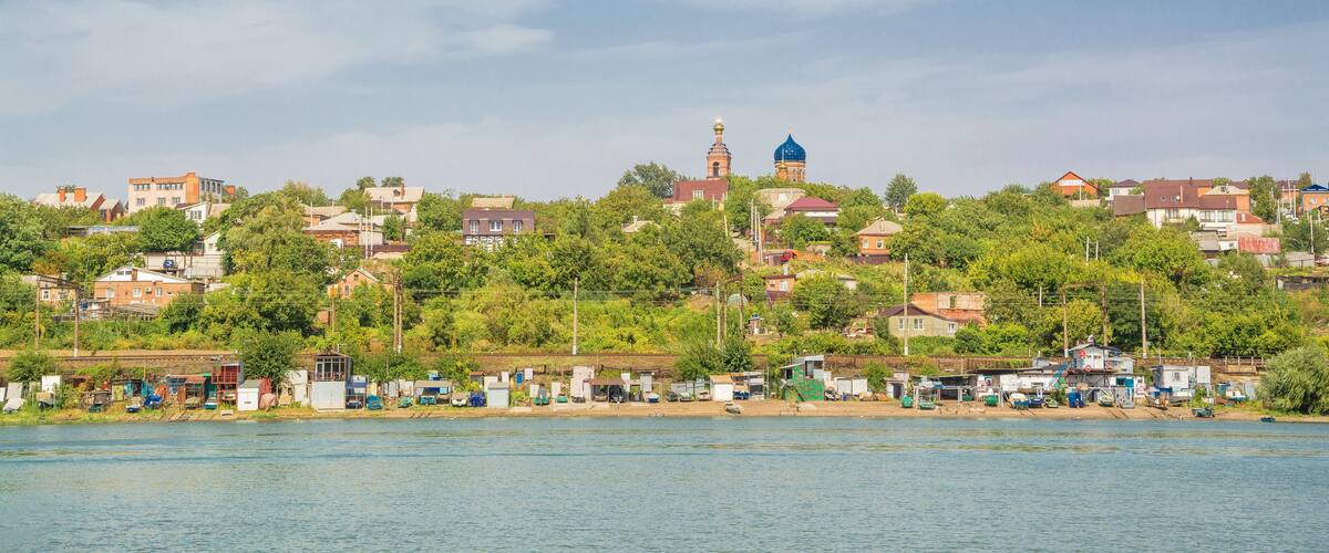 Rostov-on-Don city on the banks of the river Don