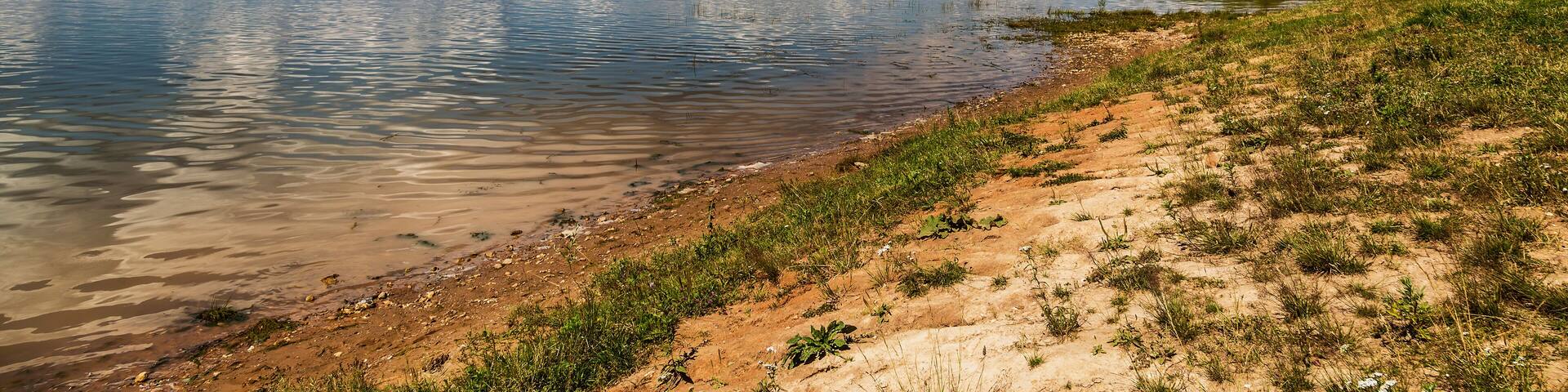 View of the Mozhaisk reservoir, Moscow region, Russia