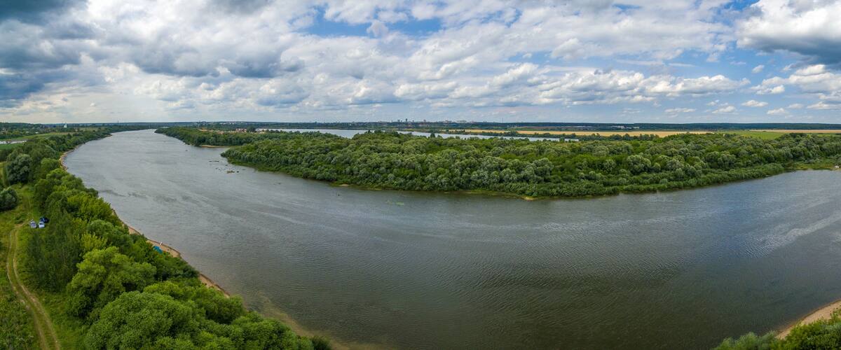 Oka river panorama