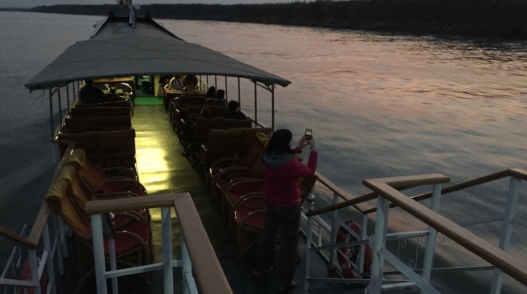 Waiting for the sunrise on the Bagan to Mandalay boat