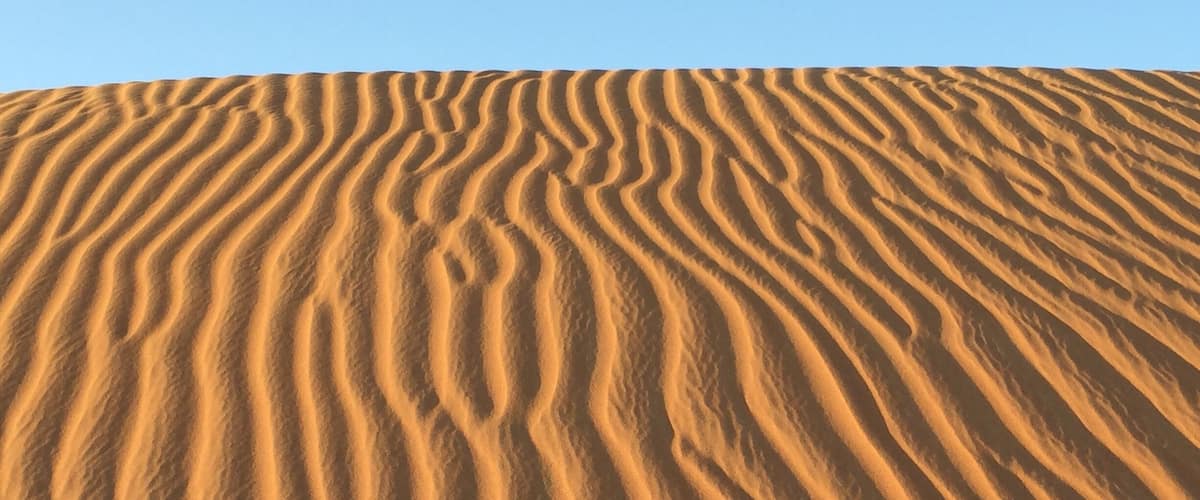 Sunset in the desert