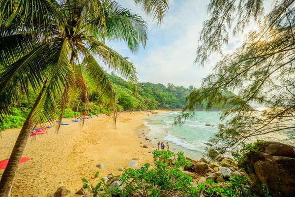 Landscape from Phuket View Point at Banana Beach Located in Choeng Thale, Thalang, Phuket Province, Thailand.