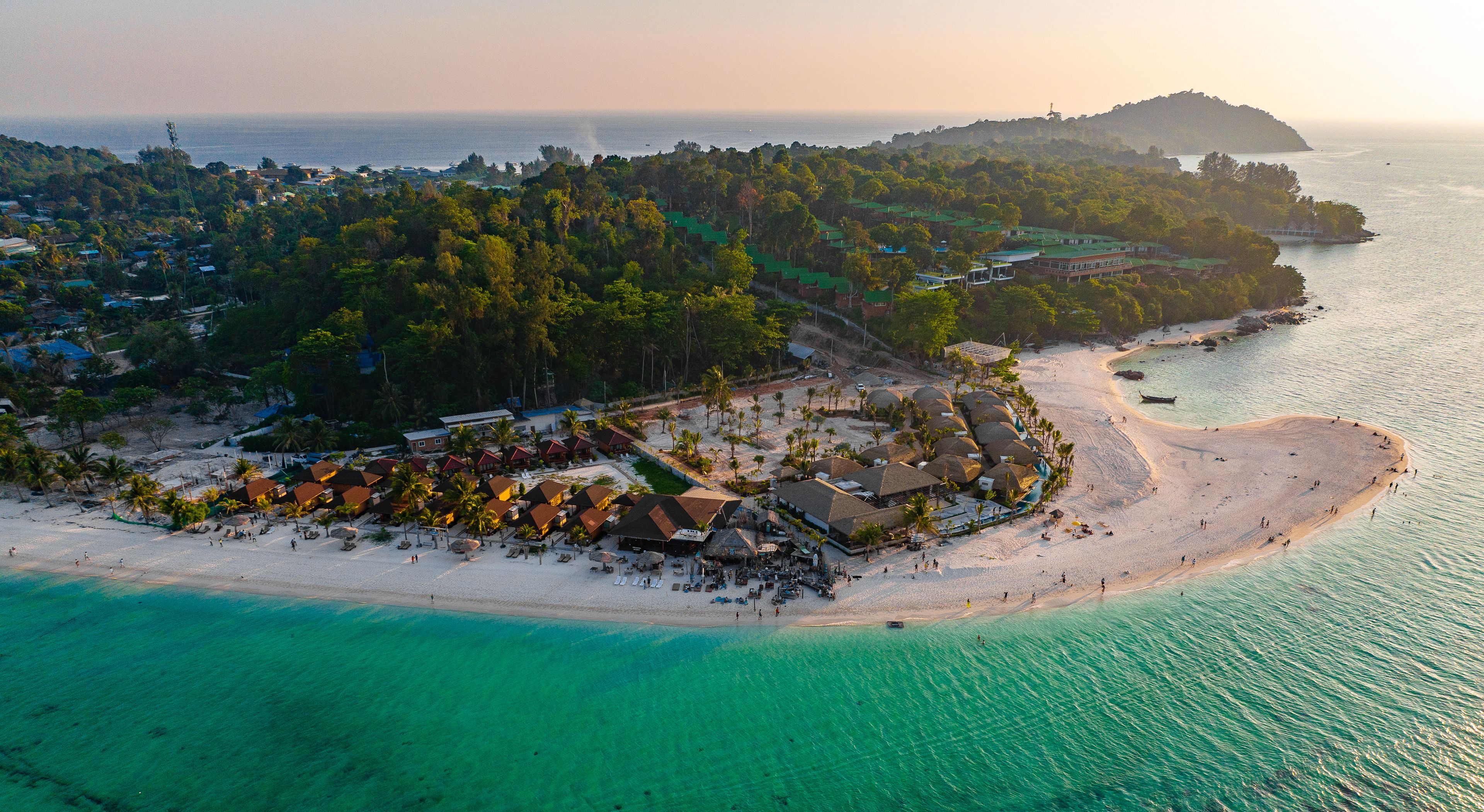 Aerial view of North Point Beach in Koh Lipe, Satun, Thailand