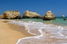 Praia da Rocha near Portimao on Algarve coast in Portugal