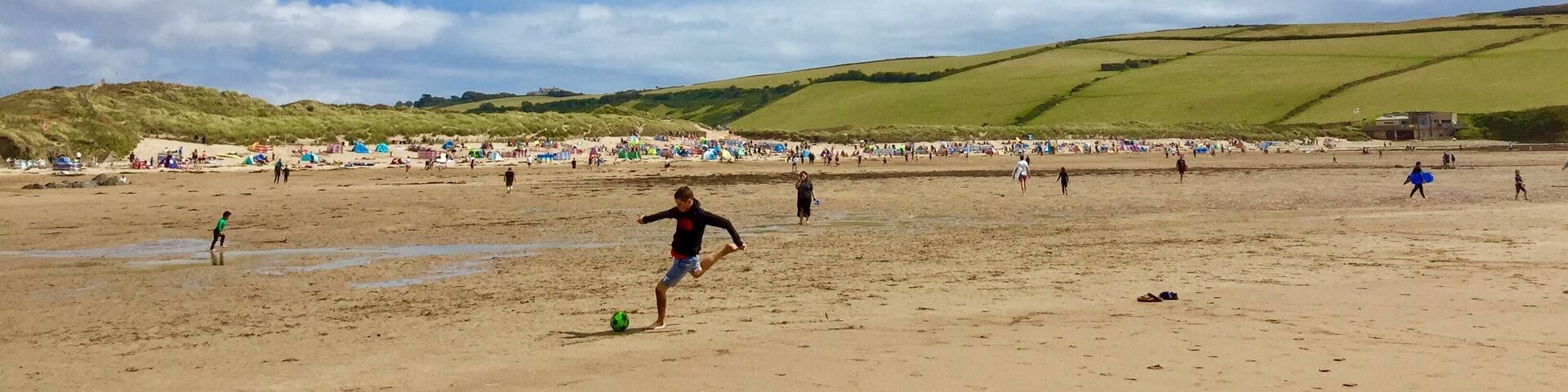 Great beach for surfing and bodyboarding but beware of the rip currents and follow instructions from the lifeguards.
