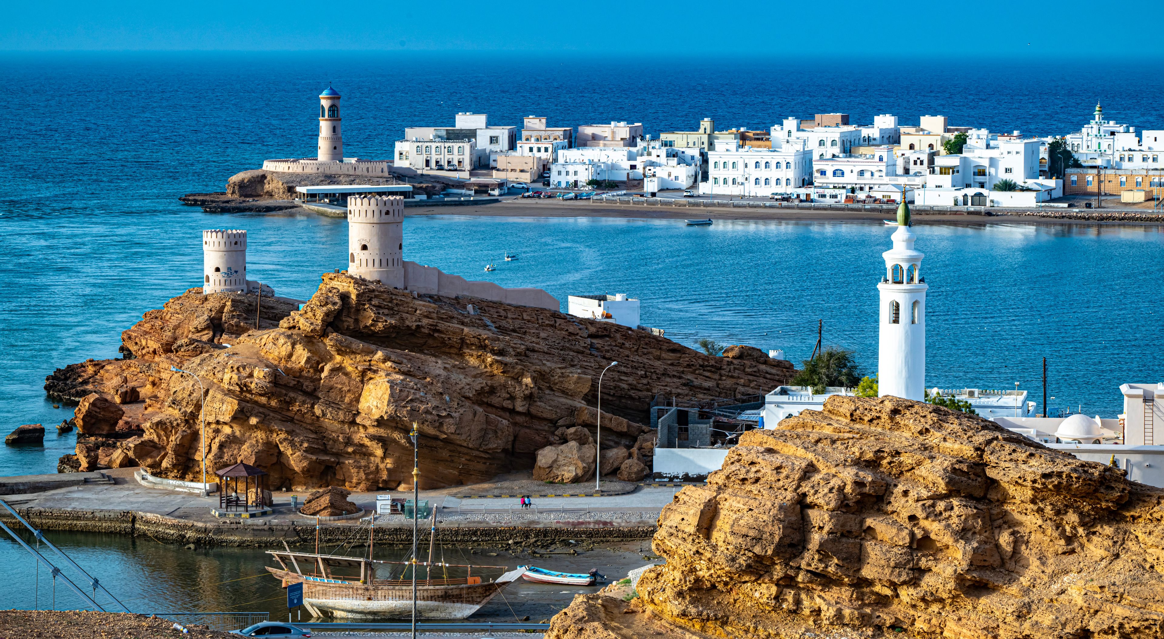 View of the city of Sur, Oman