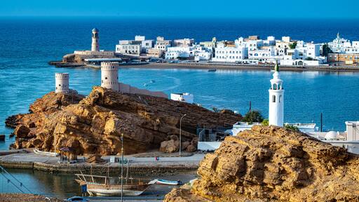 View of the city of Sur, Oman