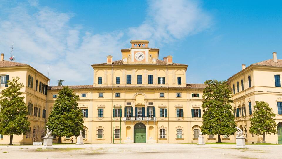 PARMA, ITALY - APRIL 18, 2018: The palace Palazzo Ducale - Ducal palace.