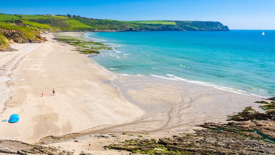 Pendower Beach Cornwall England