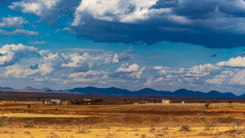 Kenya Landscapes Highway Roads Emali Oloitokitok Great Rift Valley