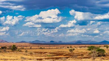 Kenya Landscapes Highway Roads Emali Oloitokitok Great Rift Valley