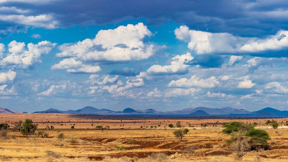 Kenya Landscapes Highway Roads Emali Oloitokitok Great Rift Valley