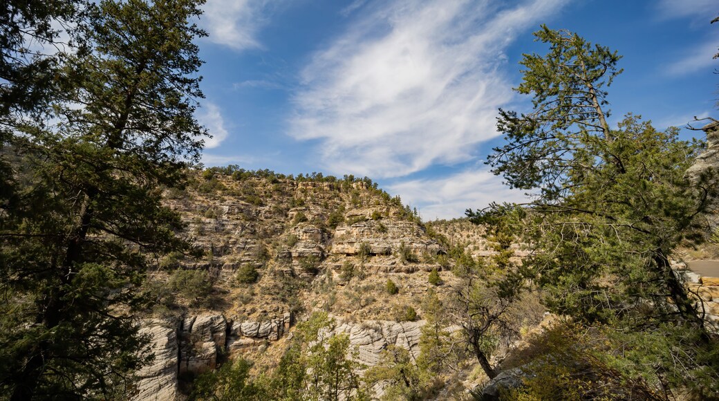 Sunny view of the Walnut Canyon National Monument