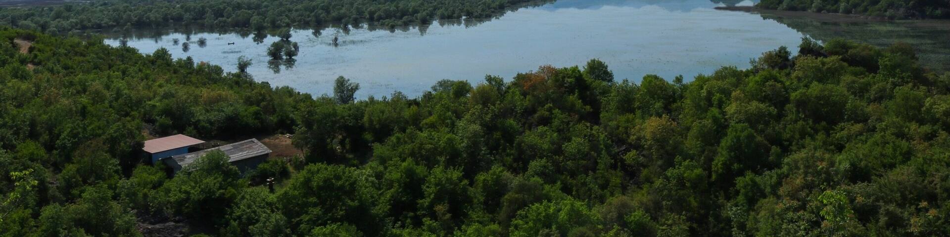 While visiting Kotor we decided to rent a car and take a trip to Lake Skadar. We got extremely lost with no cell reception and ended up weaving down single lane roads down a mountain to the town of Dodosi. The locals were confused why we were there. This was the view going into town. #BvSBlue