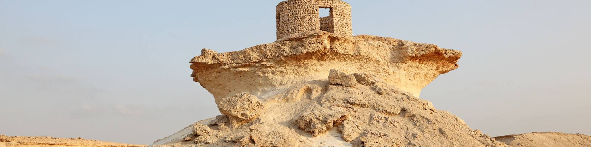 Fort in the desert of Qatar, Middle East
