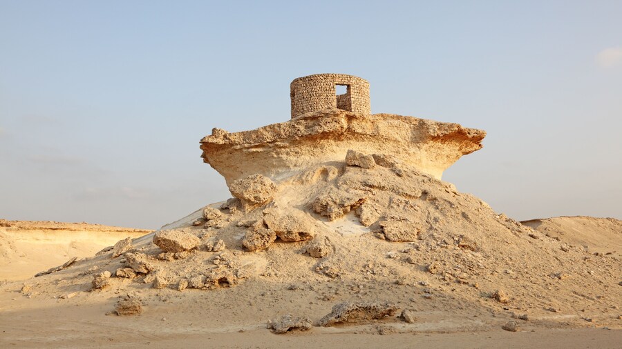Fort in the desert of Qatar, Middle East