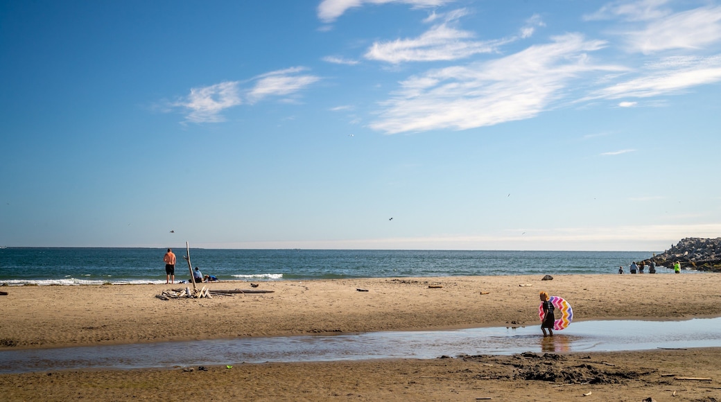 Waikiki Beach showing a beach and general coastal views as well as an individual child
