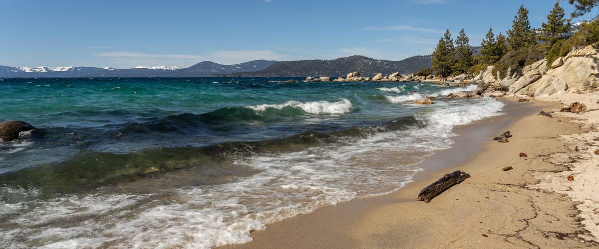 beach on lake tahoe, nevada near Incline village