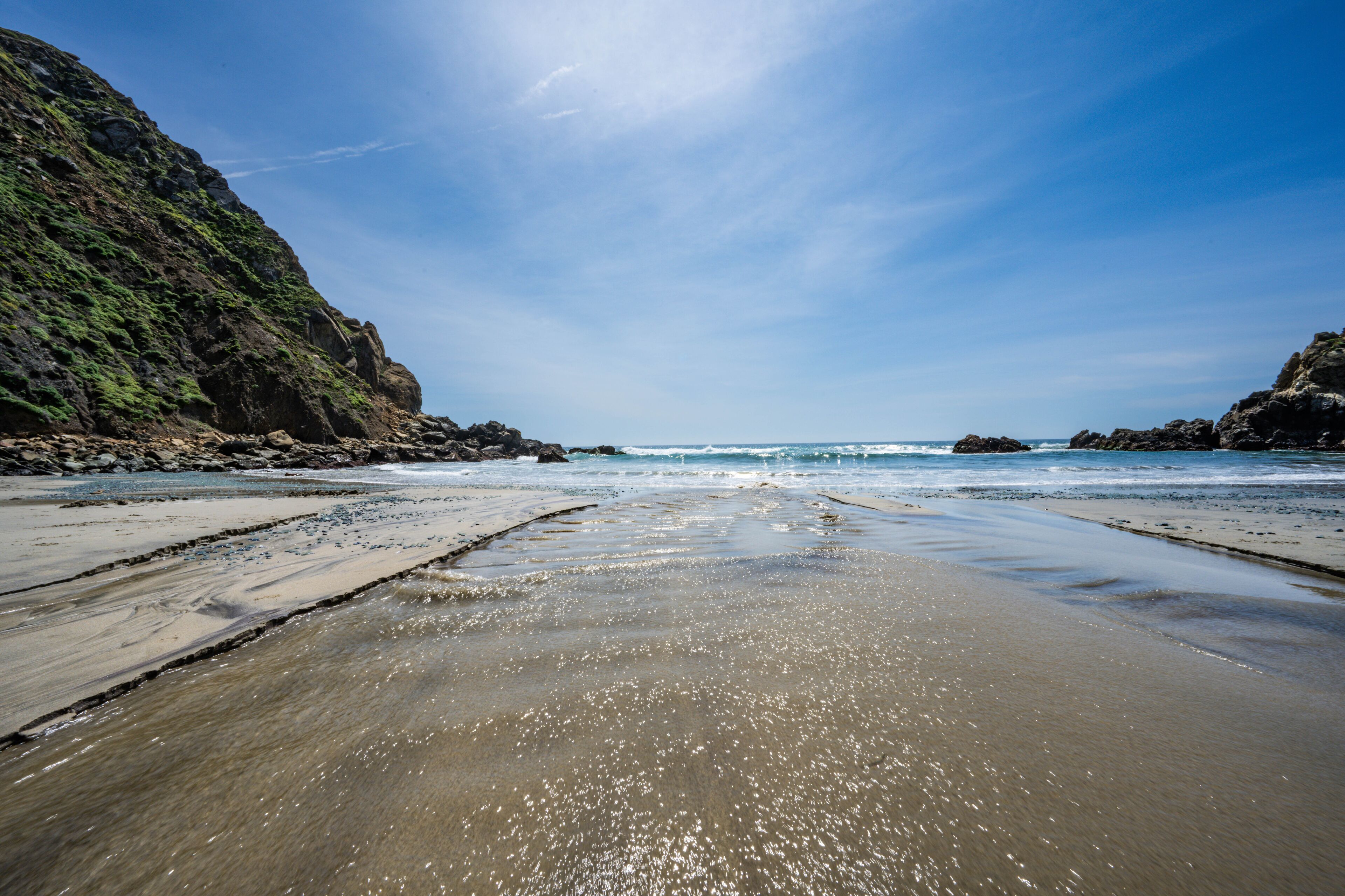 California's Pfeiffer Beach Near Big Sur and the Pacific Coast Highway