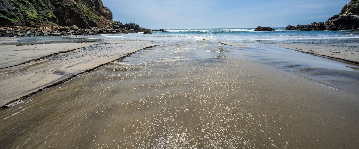 California's Pfeiffer Beach Near Big Sur and the Pacific Coast Highway