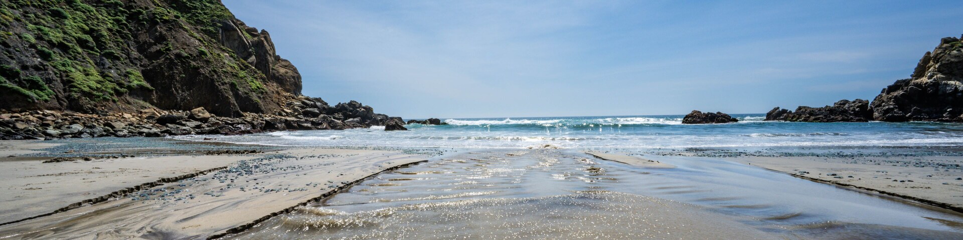 California's Pfeiffer Beach Near Big Sur and the Pacific Coast Highway