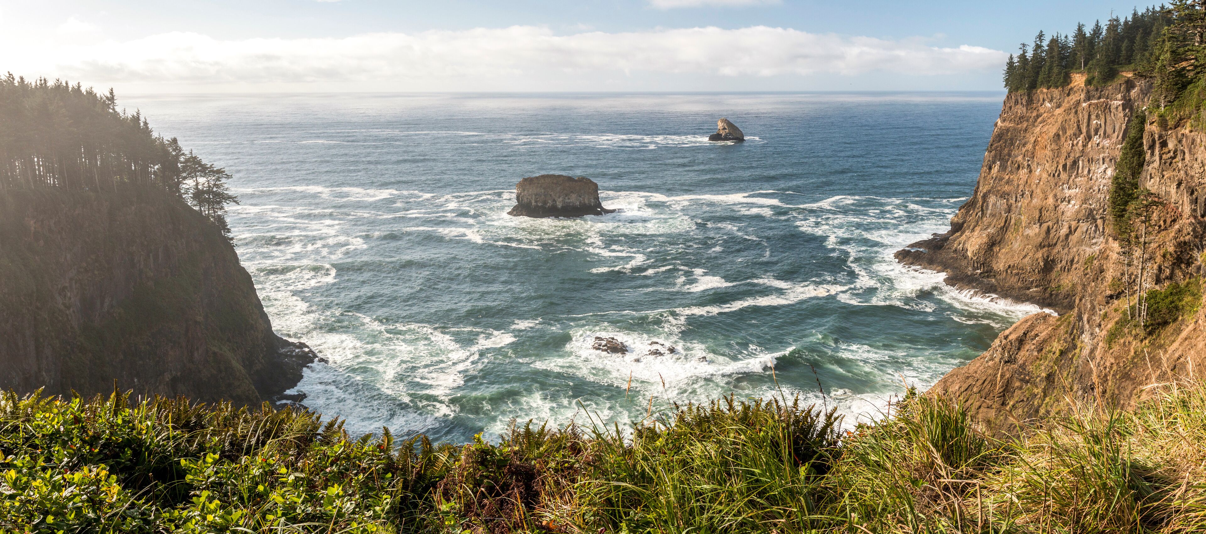 panoramic view at Cape Meares State Scenic Viewpoint, Oregon, US