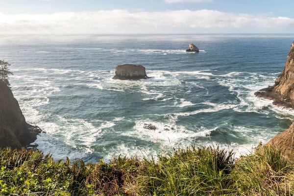 panoramic view at Cape Meares State Scenic Viewpoint, Oregon, US