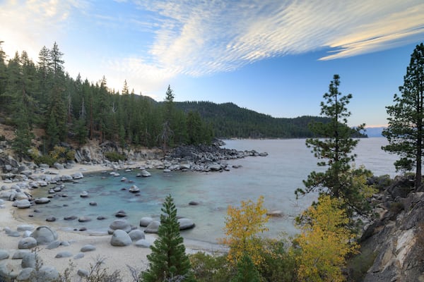 Early Morning at Secret Cove Beach. North Lake Tahoe, Carson City, Nevada, USA.