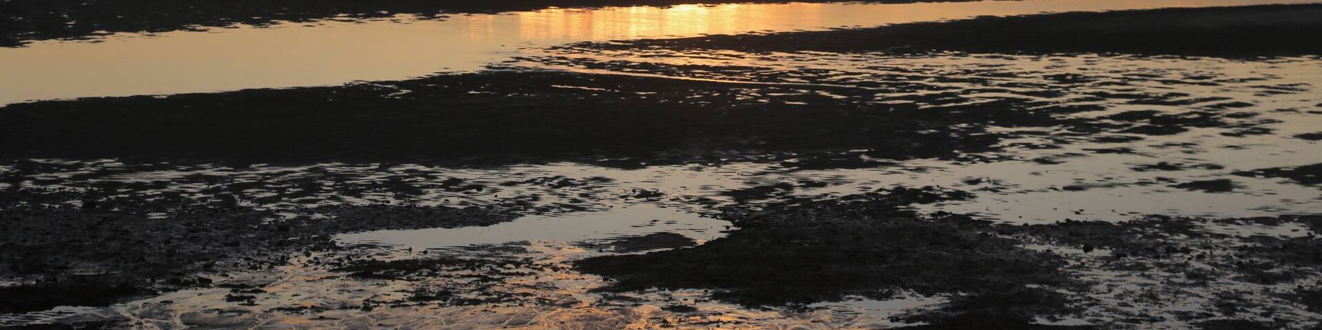 Sunset at First Encounter Beach at Eastham, Cape Cod