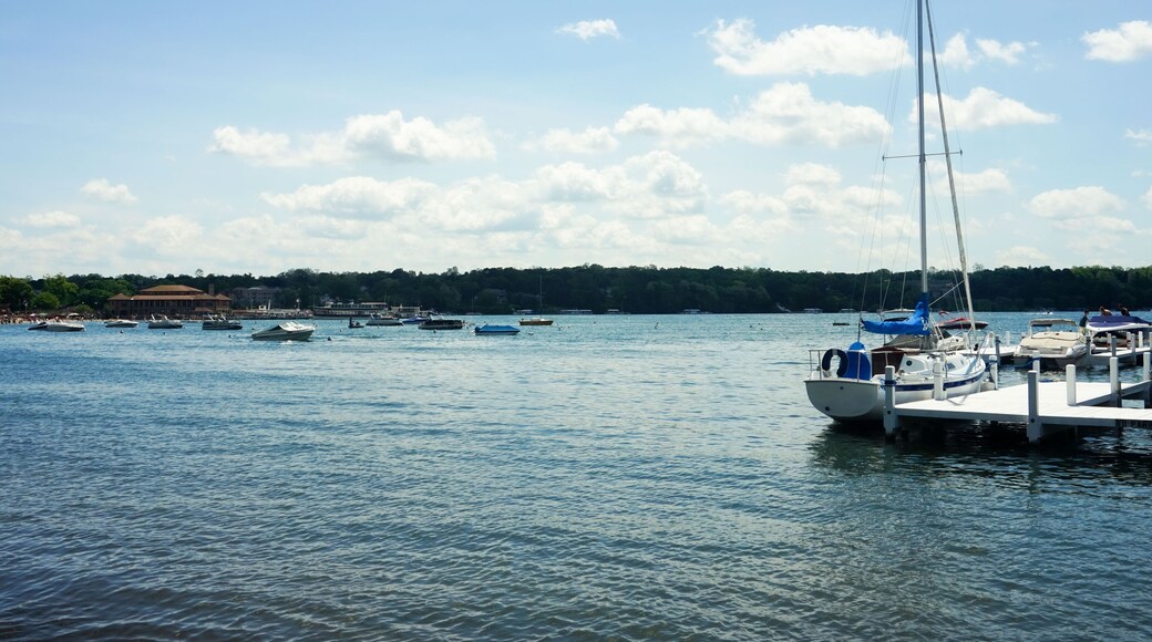 Playa y muelle de Lakeview