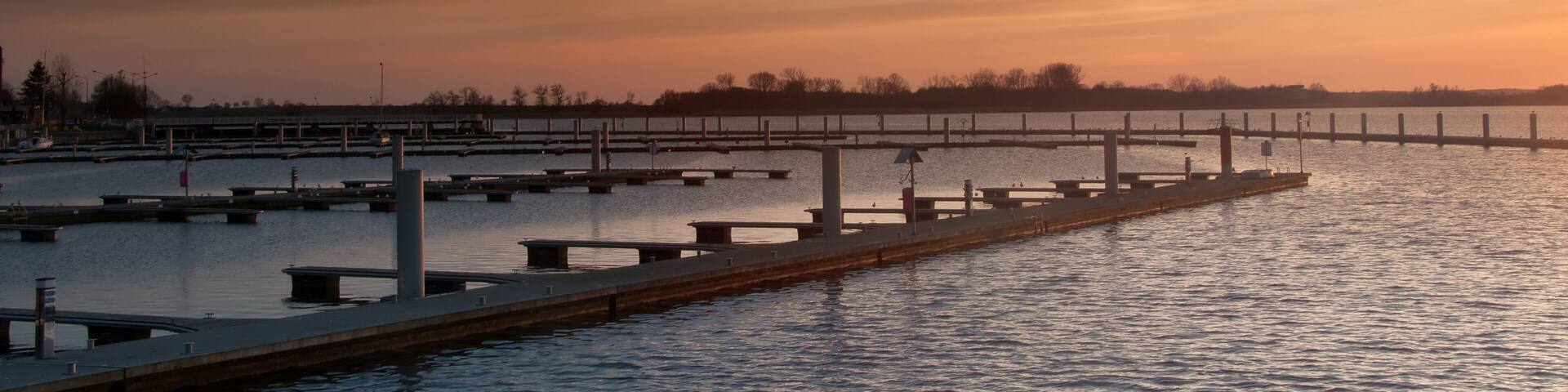 Harbor Sunset with no Boats