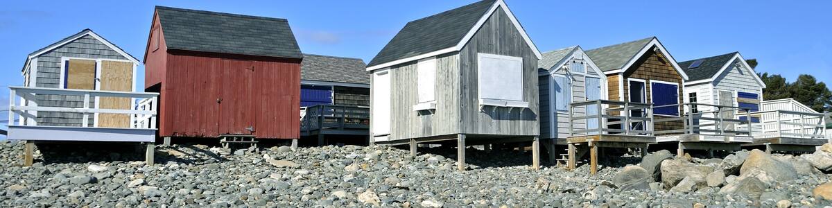 Fishermen's Houses on the New Hampshire Sea Shore