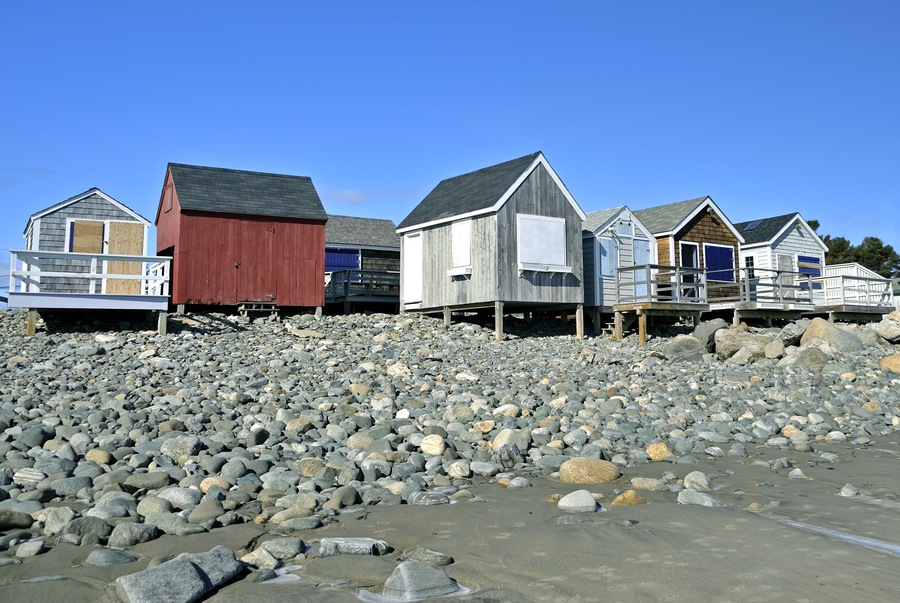 Fishermen's Houses on the New Hampshire Sea Shore