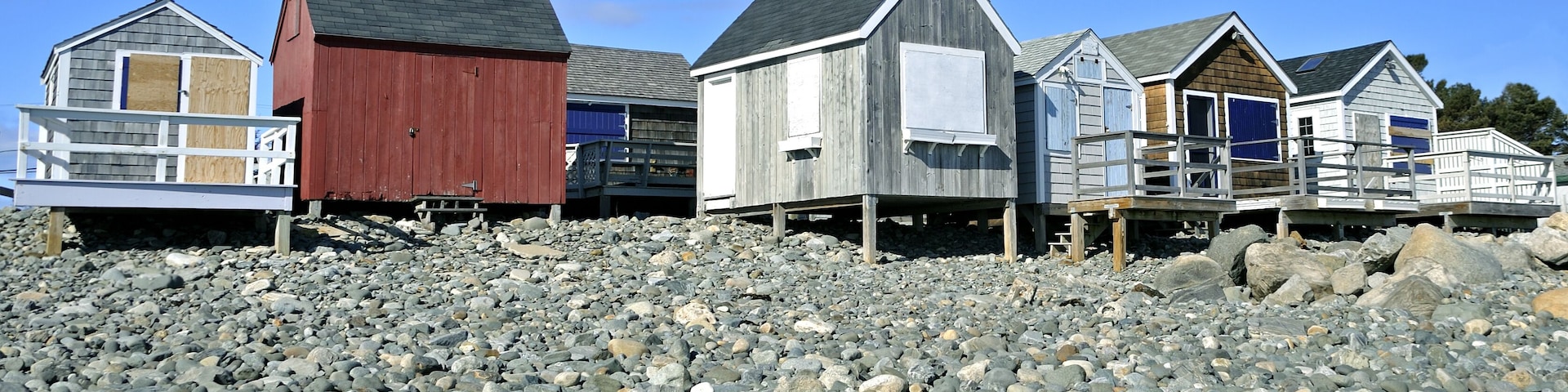 Fishermen's Houses on the New Hampshire Sea Shore
