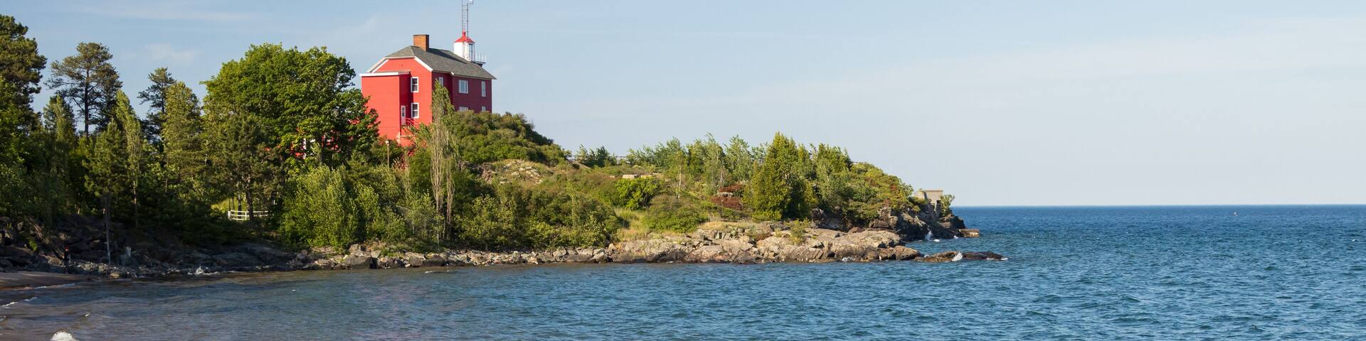 Marquette Harbor Light, lighthouse in Marquette, Michigan, USA