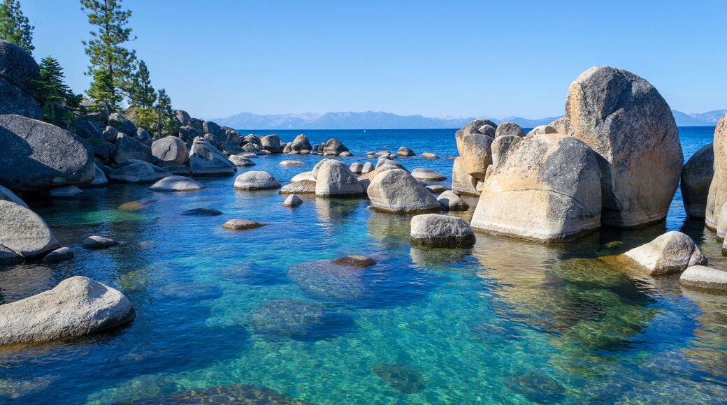 Crystalline water at Sand Harbor in Lake Tahoe