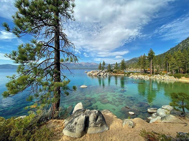 When in lake Tahoe and making the drive around the whole loop, you should try and see this beautiful beach, you can try parking at the park or just right next to it and walk in since its a popular spot!