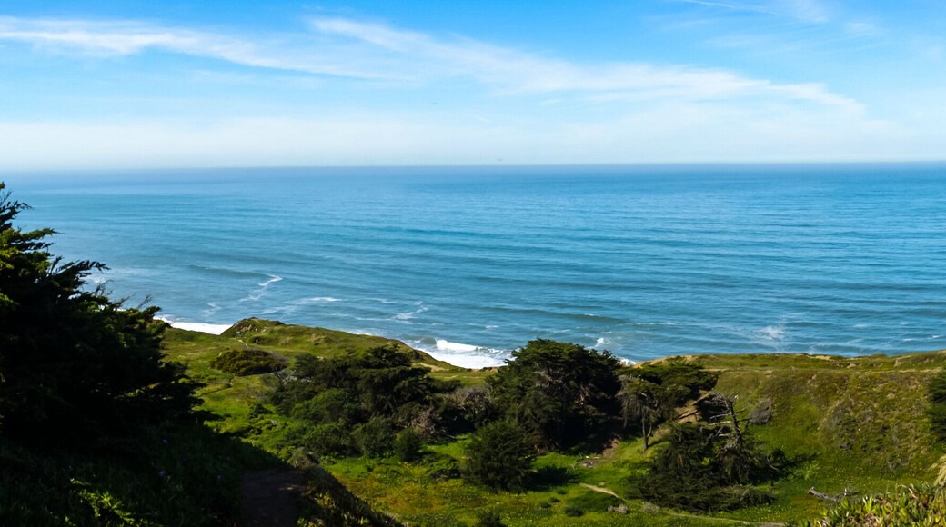 overlooking the Pacific Ocean at Thornton State Beach, Daley City - San Francisco Bay Area, California