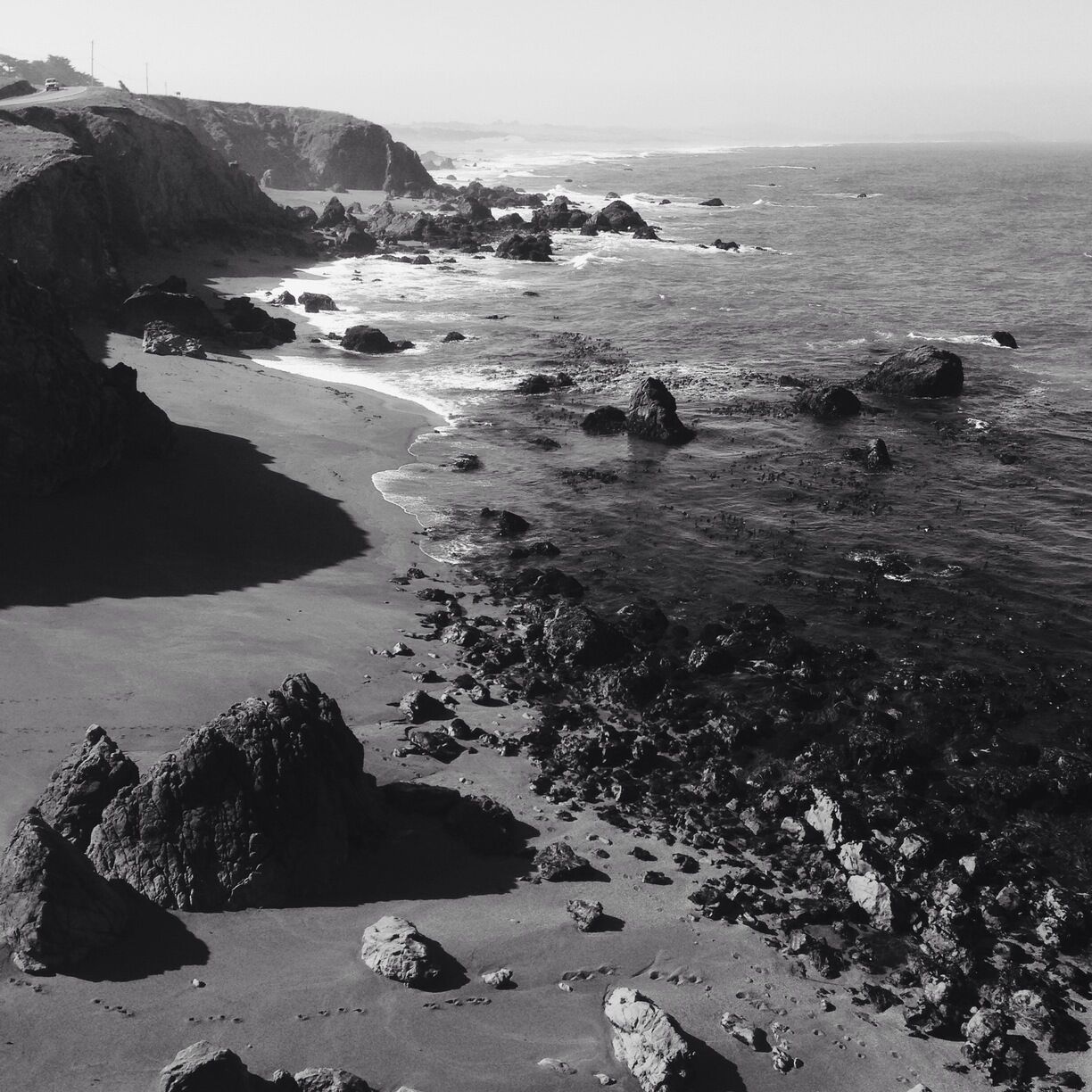 Pacific Ocean at Bodega Bay from Highway 1. Very close to the town where Alfred Hitchcock filmed "The Birds" www.bradleyhanson.com