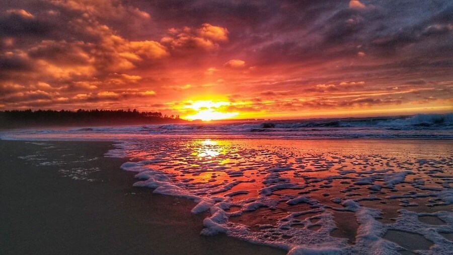 Amazing beautiful beach I go to often. Some big rock features to one end and on the other end there is a jetty but be careful in the park area near the jetty it is extremely bumpy