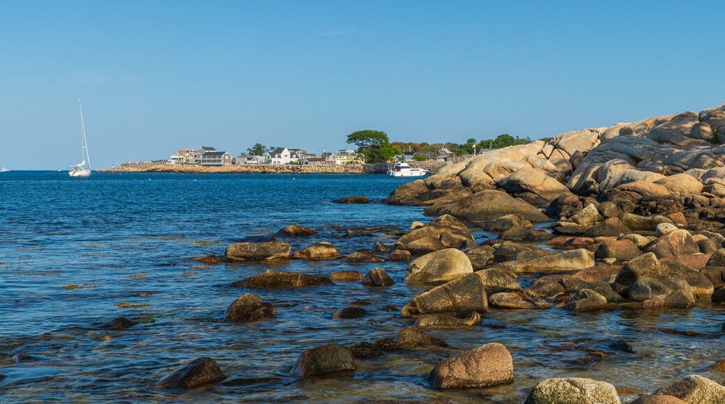 Back Beach featuring rocky coastline and general coastal views