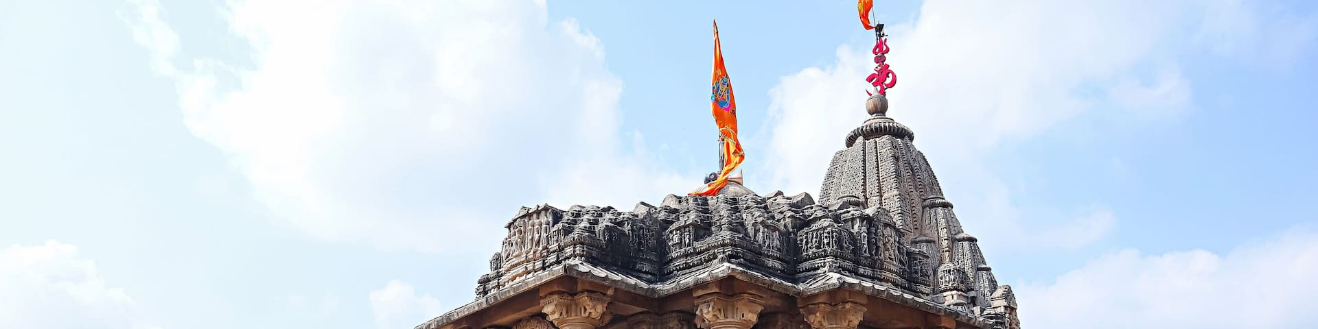 View of Jasmalnathji Mahadev Temple, also known as Panchayatan Temple, Asoda, Mehsana, Gujarat, India.