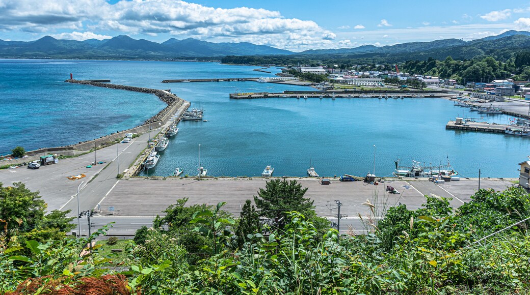 The coast along Minmaya Village, Aomori, Honshu, Japan