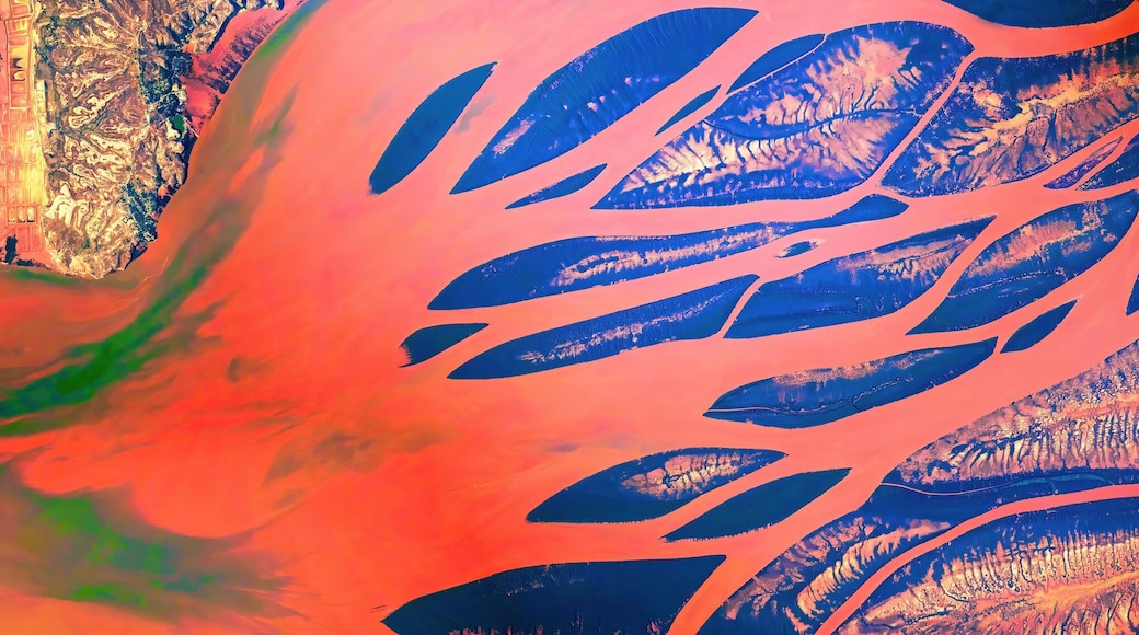 Betsiboka River Delta, Madagascar. Digital enhancement of the natural beauty. Elements of this image furnished by NASA