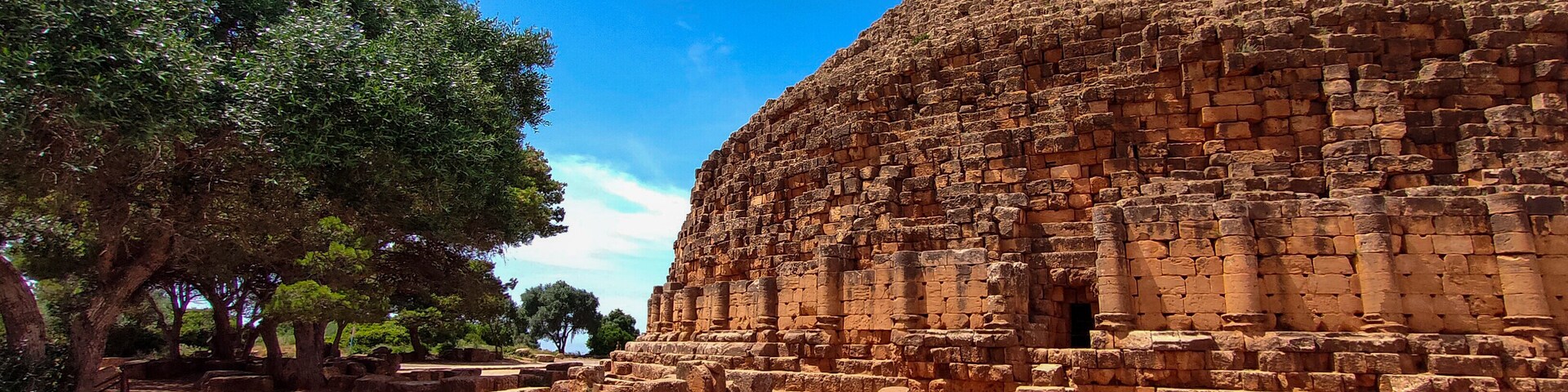 Royal Mausoleum of Mauretania in Tipaza. Algeria