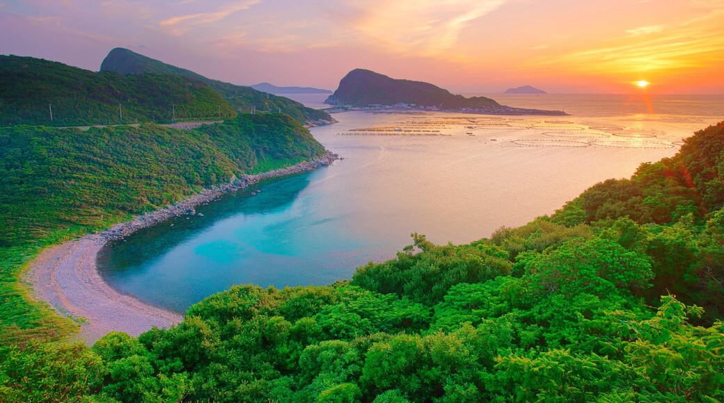 Kashiwa-jima Blue Sea and Sunset, Shikoku,Kochi Prefecture,Hata District, Kochi,Otsuki, Kochi,Japan