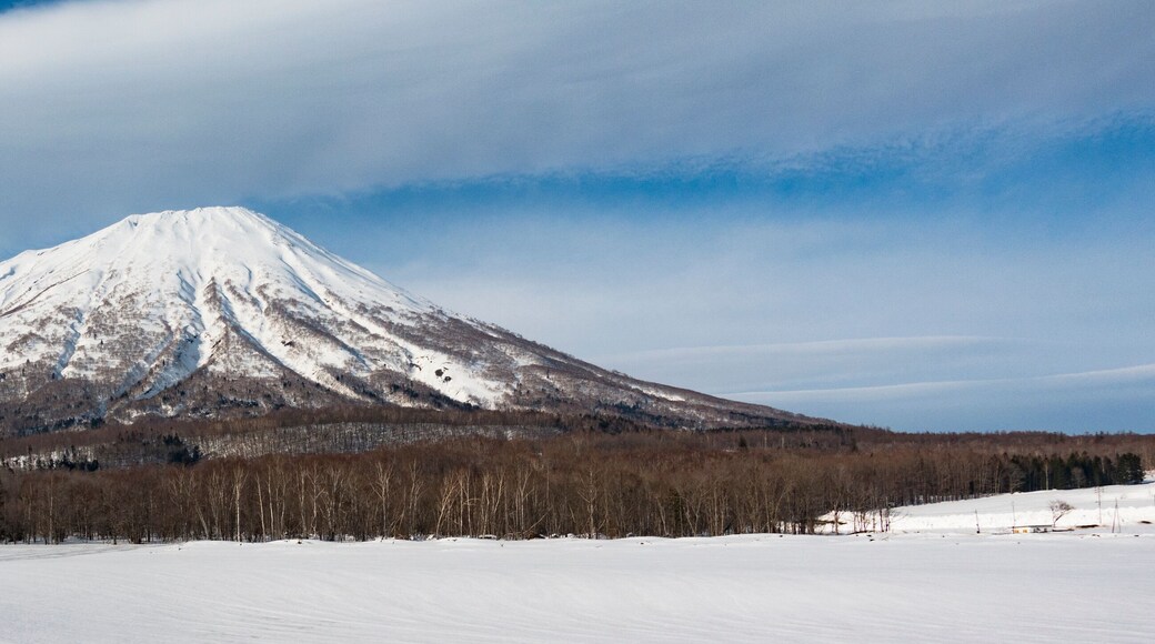 Mt Yotei (Mount Youtei) - Hokkaido, Japan Snow Capped Volcano on a Sunny Day
