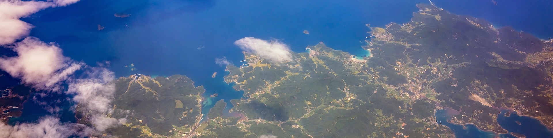 Aerial view of Nagasaki Prefecture